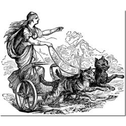 Раскраска: Скандинавская мифология (Боги и богини) #110424 - Бесплатные раскраски для печати