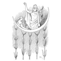 Раскраска: Скандинавская мифология (Боги и богини) #110462 - Бесплатные раскраски для печати