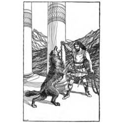 Раскраска: Скандинавская мифология (Боги и богини) #110517 - Бесплатные раскраски для печати