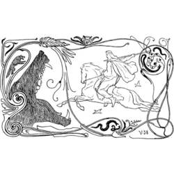 Раскраска: Скандинавская мифология (Боги и богини) #110557 - Бесплатные раскраски для печати