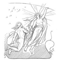 Раскраска: Скандинавская мифология (Боги и богини) #110567 - Бесплатные раскраски для печати