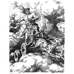 Раскраска: Скандинавская мифология (Боги и богини) #110589 - Бесплатные раскраски для печати