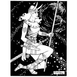 Раскраска: Скандинавская мифология (Боги и богини) #110715 - Бесплатные раскраски для печати