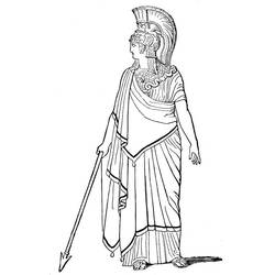Раскраска: Римская мифология (Боги и богини) #110031 - Раскраски для печати