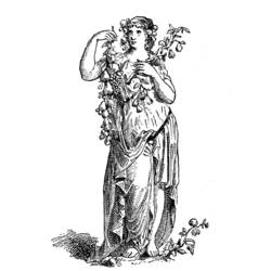 Раскраска: Римская мифология (Боги и богини) #110071 - Раскраски для печати