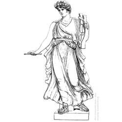 Раскраска: Римская мифология (Боги и богини) #110115 - Раскраски для печати