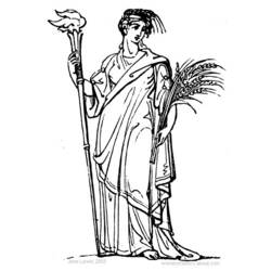 Раскраска: Римская мифология (Боги и богини) #110129 - Раскраски для печати