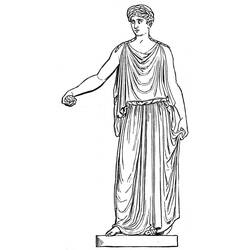 Раскраска: Римская мифология (Боги и богини) #110170 - Раскраски для печати