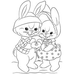 Раскраски: Easter Bunny - Бесплатные раскраски для печати