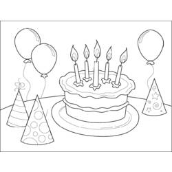 Раскраска: день рождения (Праздники и особые случаи) #57081 - Раскраски для печати