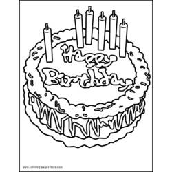 Раскраска: день рождения (Праздники и особые случаи) #57129 - Бесплатные раскраски для печати