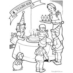 Раскраска: день рождения (Праздники и особые случаи) #57224 - Бесплатные раскраски для печати
