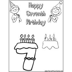 Раскраска: день рождения (Праздники и особые случаи) #57229 - Бесплатные раскраски для печати
