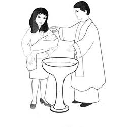 Раскраска: крещение (Праздники и особые случаи) #57464 - Раскраски для печати