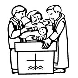 Раскраска: крещение (Праздники и особые случаи) #57486 - Раскраски для печати