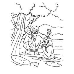 Раскраска: крещение (Праздники и особые случаи) #57627 - Бесплатные раскраски для печати