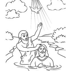 Раскраска: крещение (Праздники и особые случаи) #57707 - Раскраски для печати