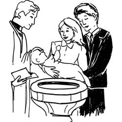 Раскраска: крещение (Праздники и особые случаи) #57715 - Раскраски для печати