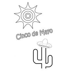 Раскраска: Синко де Майо (Праздники и особые случаи) #60026 - Раскраски для печати