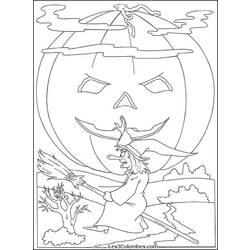 Раскраска: Хэллоуин (Праздники и особые случаи) #55463 - Бесплатные раскраски для печати