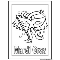 Раскраска: Марди Гра (Праздники и особые случаи) #60613 - Раскраски для печати