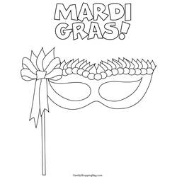 Раскраска: Марди Гра (Праздники и особые случаи) #60663 - Раскраски для печати