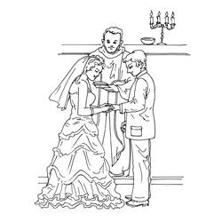 Раскраска: брак (Праздники и особые случаи) #56078 - Раскраски для печати