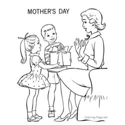 Раскраска: День матери (Праздники и особые случаи) #129767 - Бесплатные раскраски для печати