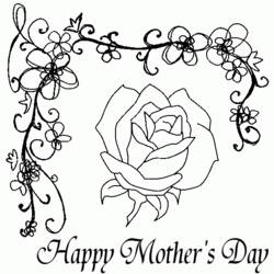 Раскраска: День матери (Праздники и особые случаи) #129808 - Бесплатные раскраски для печати