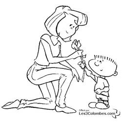 Раскраска: День матери (Праздники и особые случаи) #129838 - Бесплатные раскраски для печати