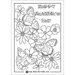 Раскраска: День матери (Праздники и особые случаи) #129880 - Раскраски для печати