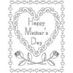 Раскраска: День матери (Праздники и особые случаи) #129926 - Бесплатные раскраски для печати