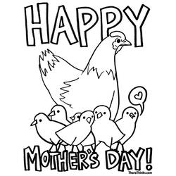 Раскраска: День матери (Праздники и особые случаи) #129939 - Бесплатные раскраски для печати