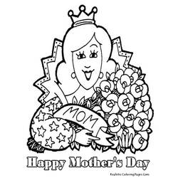 Раскраска: День матери (Праздники и особые случаи) #130008 - Бесплатные раскраски для печати