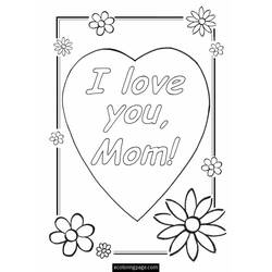 Раскраска: День матери (Праздники и особые случаи) #130020 - Раскраски для печати