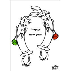 Раскраска: Новый год (Праздники и особые случаи) #60951 - Бесплатные раскраски для печати