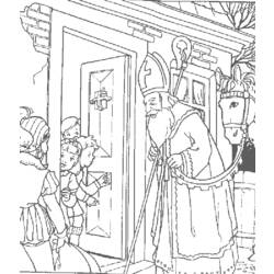 Раскраска: Святой николай (Праздники и особые случаи) #59085 - Бесплатные раскраски для печати