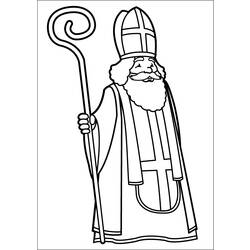 Раскраска: Святой николай (Праздники и особые случаи) #59114 - Раскраски для печати