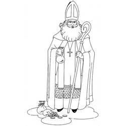 Раскраска: Святой николай (Праздники и особые случаи) #59138 - Раскраски для печати