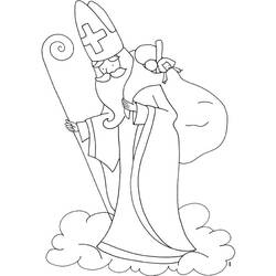 Раскраска: Святой николай (Праздники и особые случаи) #59145 - Раскраски для печати
