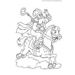 Раскраска: Святой николай (Праздники и особые случаи) #59183 - Бесплатные раскраски для печати
