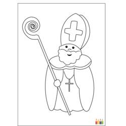 Раскраска: Святой николай (Праздники и особые случаи) #59202 - Бесплатные раскраски для печати