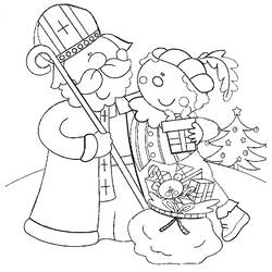 Раскраска: Святой николай (Праздники и особые случаи) #59221 - Бесплатные раскраски для печати