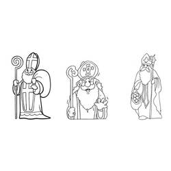 Раскраска: Святой николай (Праздники и особые случаи) #59227 - Бесплатные раскраски для печати