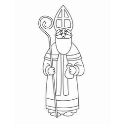 Раскраска: Святой николай (Праздники и особые случаи) #59253 - Раскраски для печати