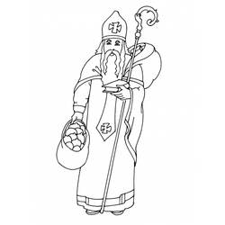 Раскраска: Святой николай (Праздники и особые случаи) #59256 - Бесплатные раскраски для печати