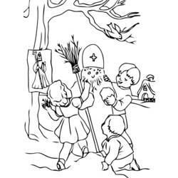 Раскраска: Святой николай (Праздники и особые случаи) #59260 - Бесплатные раскраски для печати