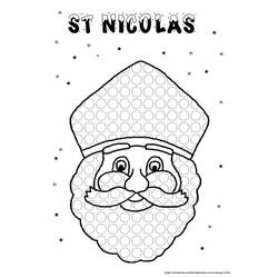 Раскраска: Святой николай (Праздники и особые случаи) #59269 - Бесплатные раскраски для печати