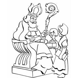 Раскраска: Святой николай (Праздники и особые случаи) #59282 - Бесплатные раскраски для печати