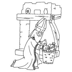 Раскраска: Святой николай (Праздники и особые случаи) #59291 - Бесплатные раскраски для печати